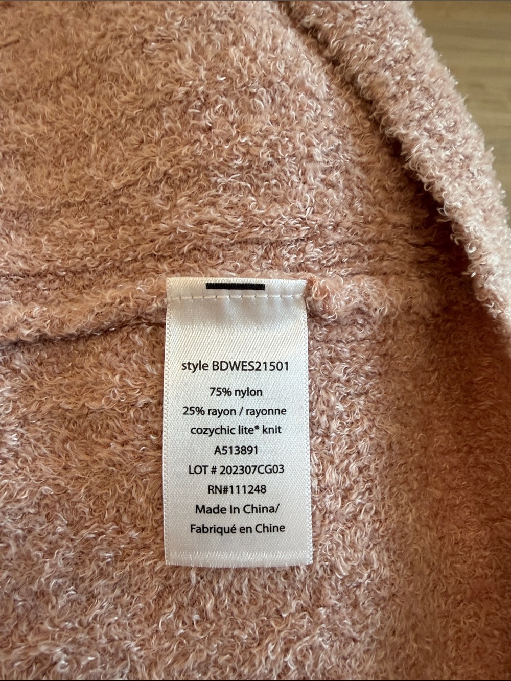 Barefoot Dreams Pink Clay V-Neck Pullover LuxeLounge Pants Mixed Set - Picture 14 of 14